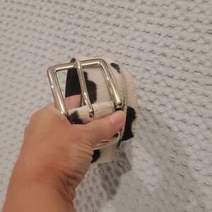 AMIEE Lynn Cow Print Belt Size M